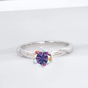 JoiasHome 1ct Moissanite Ring For Women GRA Certified Sterling Silver 925 Luxury Jewelry Wedding Bands Wholesale Price