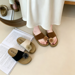 DINGMUYI | Fairy Style Thick Sole Slipper