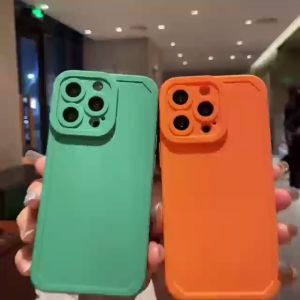 (4in1) ForTecno Pova 4 Phone Case Soft Cover Solid Color Phone Case Shockproof Tecno Pova 5 Soft Silicone Phone Case+transparent Tempered Glass Film+Lens Film+Back film