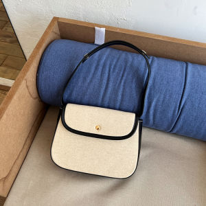 2025 New Elegant Canvas Underarm Bag Single Shoulder Crossbody Womens Bag Early Autumn Versatile Diagonal Bag Dootaofcat Brand