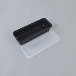Disposable Steaming Bowl High Temperature Resistant Food Grade Microwave Freezer with Lid Long Rectangle Packaging Box Turnip Cake
