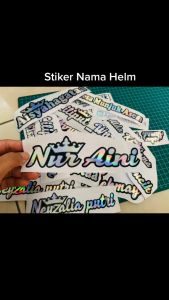 CUSTOM STIKER NAMA HOLOGRAM Stiker Ukuran Berbeda Font Huruf Variasi Untuk Stiker - Lazada