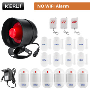 KERUI | Bộ Hệ Thống Báo Động Loa KERUI 110db Với Cảm Biến Cửa Chuyển Động Kết Nối Wifi Tuya Bảo Vệ Nhà Cửa Cảnh Báo Chống Trộm