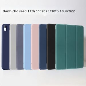 Ốp Lưng iPad Thế Hệ 11 Năm 2022 / Thế Hệ 10 Năm 2022 Dạng Gập Ba Có Nam Châm Chất Liệu TPU Mềm Chống Sốc Chống Nước Kèm Vỏ Da