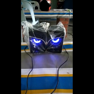 ALX Malaysia SADA V-128 USB Wired EAGLE EYES Gaming Speakers Home PC Desk Speaker Stereo Subwoofer Audio Music Player Bass Surround Sound Box 3.5mm Audio Input for PC Laptop Smartphone Tablet MP3 MP4