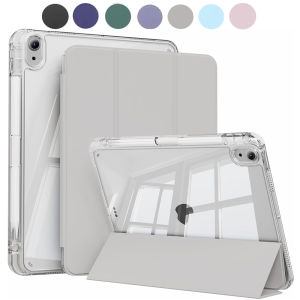 Ốp Lưng Trong Suốt Mờ Bằng Acrylic Cho iPad 5/6/7/8/9/10/11 Air 1/2/3/4/5/6/7 Mini 6/7 - Vỏ Lưng PC Tích Hợp Tính Năng Tự Động Bật/tắt Màn Hình