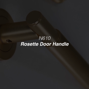 NOBLEZA Rosette Kunci Pisah Handle Gagang Pintu Gold Black Matte Satin Black Nikel N610