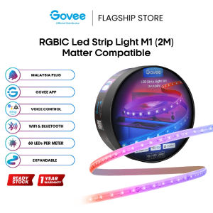 Govee M1 5M/2M RGBICW LED Strip Lights 2 Pro 【EU plug】 Matter Compatible Apple HomeKit Extendable LED Strip Light