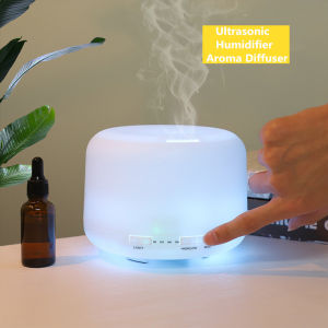 Lovaroma 500ML Air Humidifier Essential oil Aroma Diffuser Cool Mist Maker Fogger Night Light Lamp Timing For Large Room Home Office
