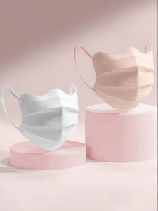 Sun Protection Butterfly-shaped Beauty Face Mask For Women Light Weight Summer White