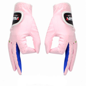PGM Brand kids Boys Girls Outdoor Sport Superfine Fiber Cloth Golf Gloves Breathable Anti-slipping Gloves Pair 2 Color :ST010