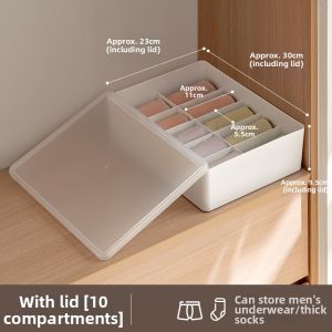 LANJIAOLUO | Underwear Storage Box Plastic Drawer Organizer