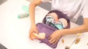 Multiple Compartment Travel Underwear Organizer Waterproof Travel Organizer Set Large Capacity Travel Underwear Bra Storage Bag