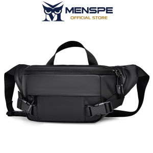 MENSPE กระเป๋ากีฬากระเป๋าคาดหน้าอกสำหรับผู้ชายกระเป๋าสะพายไหล่แฟชั่นกระเป๋าออกกำลังกายกลางแจ้งกระเป๋าคาดลำตัวน้ำหนักเบากระเป๋ากีฬากันน้ำทนทานต่อการฉีกกระเป๋าถนนกระเป๋าเดินทางกระเป๋าลำลอง