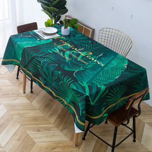 ผ้าปูโต๊ะสไตล์อินนอร์ดิกแบบกันน้ำและกันน้ำมันน้ำหนักเบาหรูหราเกรดสูง 121514