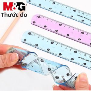M&G | Thước Kẻ Mềm Trong Suốt Nhiều Màu Sắc Chống Vỡ Có Thể Gập Lại Cạnh Thẳng Dùng Cho Trường Học & Văn Phòng Dụng Cụ Đo Vẽ Đồ Dùng Học Tập