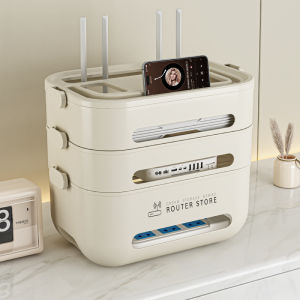 WiFi Router Storage Box Home Multifunctional Shelf Multi-layer Convenient Data Cable Plug Board Organizing Storage Box