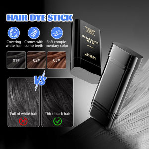 Waterproof Hair Dye Stick/Sweat Proof Hair Dye Stick/Natural White Hair Cover Stick With Teeth/遮白发染发棒美髮梳/Disposable Hair Dye Pen Hair Comb