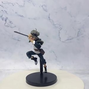 Bandai | 16cm Anime Black Clover Anime Figure Asta Battle Stance Series Model Toys Desktop Decoration Model Toy Christmas Gift