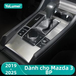 Ốp Trang Trí Bảng Điều Khiển Trung Tâm Cần Số Khay Đựng Cốc Phụ Kiện Nội Thất Xe Mazda 3 BP 2019-2026