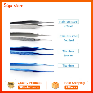 12.5cm Cartilage Tweezers Tissue Forceps for Nasal Plastic Nose Reshape Titanium Stainless Steel Instruments and Tools