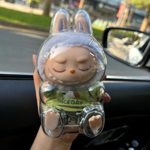 Transparent LABUBU 2nd Gen Protective Shell Backpack Hanging Ornament Doll Clothes Bubble Mart Car Interior Decoration Accessories