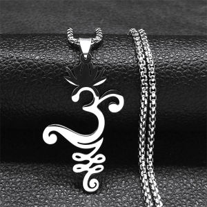 Buddhism Meditation Buddha Yoga Pendant Necklace Stainless Steel Tree of Life Necklace Buddhist Jewelry Collares Para Mujer