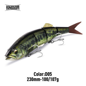 KINGDOM | Kingdom Multi Jointed Swimbait Fishing Lure 180mm 230mm Floating Sinking Realistic Segmented Bait for Bass Pike Musky Fishing