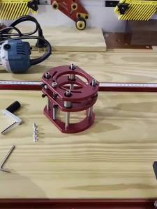 FNICEL | Router Lift Kit with Aluminum Alloy Insert Plate Adjustable Router Table Lift Base for Woodworking Router Mounting