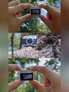 Retro Mini กล้อง 0.96 นิ้วหน้าจอ 4K วิดีโอแบบพกพาการบันทึก HD กล้องขนาดเล็กสำหรับนักศึกษามหาวิทยาลัยกล้องดิจิตอลขนาดเล็กย้อนยุค ccd hd ดำเนินการขนาดเล็กกล้องนิ้วหัวแม่มือสำหรับการเดินทาง จี้กระเป๋า mini camera