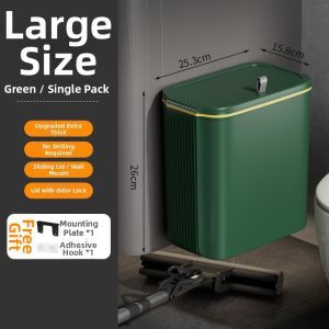 Hanging Kitchen Waste Bin with Lid