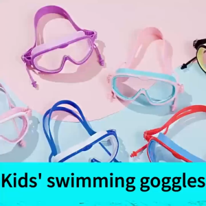 3H Goggles Kids Swimming Goggles Anti-Fog Ear Protection Baby Swim Suit