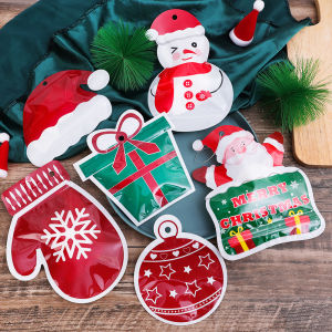 Christmas Decoration Candy Packaging Bag Festive Party Candy Gift Ziplock Bag Biscuit Plastic Bag