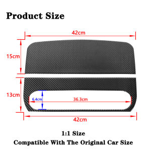 Car Center Console Passenger Armrest Panel Decoration Trim Protector for Jeep Wrangler JK 2007-2010 2/4-Door Interior Accessory
