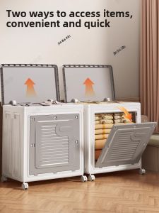 XUNHUAI | Large Foldable Lid With Wheels Clothing Quilt Storage Box