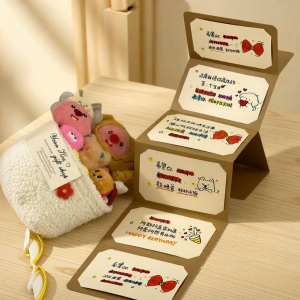 JIFANPAUL | Aesthetic INS Style DIY Accordion Card Holder Kit