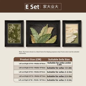 HAIMASHENGKANG | Vintage Southeast Asian Style Decorative Wall Art for Living Room Sofa Background Triptych