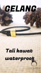 Gelang Tali Kawat Anti Air Waterproof Untuk Charm Liontin Wire Rope Em