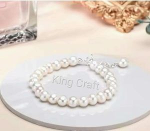 Gelang Rantai manik mutiara manik 6mm / candy pearl bracelet / gelang fashion mutiara putih Gelang manik mutiara ala korea