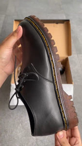 KHANS - Sepatu Boots Pantofel Formal Casual Pria - Domaji Black