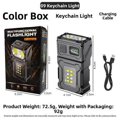 Multi-functional Rechargeable Bright LED Flashlight Small