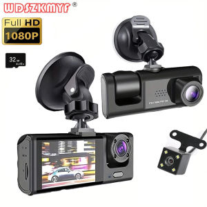 1080P Car Dvr 2/3 Camra Dash Cam for Cars Camera for Vehicle Recorder Video Front Optional Rear Camera  Night Vision Dashcam