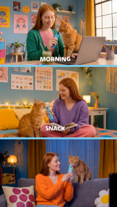 Licky Licky Creamy Grain Free Cat Treat Salmon & Cranberry 15gx7 Lickable Snack Meal Topper