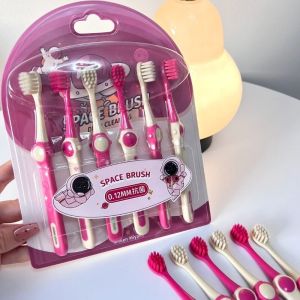 6pcs/pack Kids Toothbrush with Soft Bristles Toothbrush  for Kids 6-12 Years No-Slip Grip Toothbrush