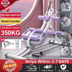 Abdominal Exerciser Multi-functional Abdominal Training Equipment Multi-speed Adjustable Abdominal Equipment with Counting System Abdominal Equipment Beginner Abdominal Training Support Rebound Abdominal Fitness Equipment