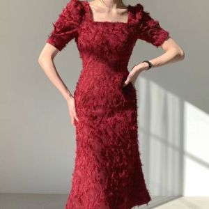 plus Size Womens Dress Casual Evening Gown Slimming A-Line Skirt Short Sleeve mid High Waist Polyester Fabric Elegant Lady