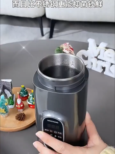 Modong Pure Titanium Electric Heating Water Cup Insulated Water Cup Portable Healthy Boiling Water Cup Heating Water Bottle Gift