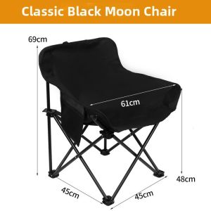 LINSI | Recreational Portable Folding Chair with Rounded Backrest