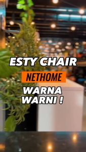 NETHOME: Esty Designer Chair Simple & Nice Plastic Dining Chair / Kerusi Makan