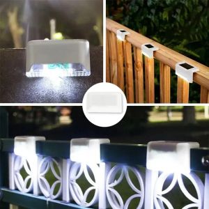 Đèn LED Năng Lượng Mặt Trời Màu Trắng Ấm Áp Ngoài Trời 4-20 Chiếc Đèn Sân Vườn Lối Đi Cầu Thang Chống Thấm Nước Cho Ban Công Sân Hiên Hàng Rào Trang Trí Phong Cách Hiện Đại